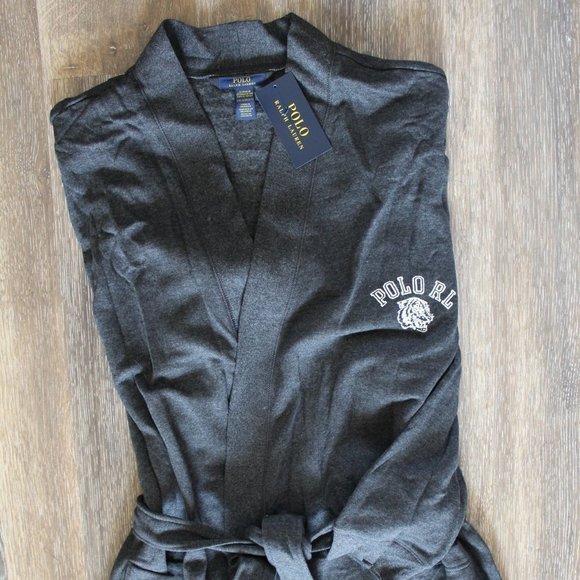 NWT MEN'S POLO RALPH LAUREN FLEECE BATHROBE L/XL - Picture 5 of 6